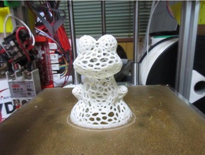 de voronoi jardin grenouille animaux 3d print model - Mito3D