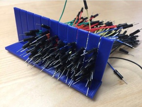 de tablero puente soporte alambre la electrónica breadboard titular cable 3d print model - Mito3D
