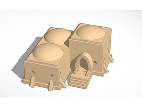 3 grandes tatooine cabanes de x-wing version 0,18 jeux eisley espa cabane mos tmg 3d print model - Mito3D