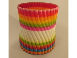 varios lápiz de colores la copa La impresión en 3d las pruebas cuadro titular multicolor múltiples bandeja 3d print model - Mito3D