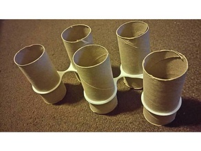 toilet paper core link containers 3d print model - Mito3D