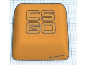 cs go-chave cap logotipo computador cs-go cs-go-chave go chave 3d print model - Mito3D