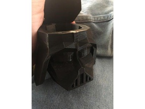low poly vader dice container cup lowpoly star wars 3d print model - Mito3D