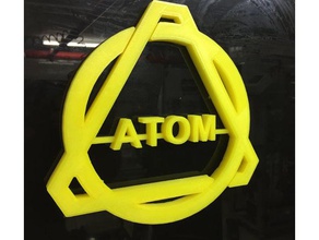 wwwtesla-filamentcom atom logo 3d printing atom3dp 3d print model - Mito3D