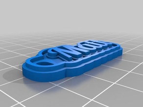 matt Schlüsselanhänger kundengebundene 3d print model - Mito3D