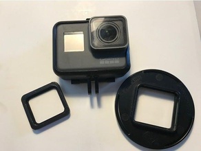 téléphone skope gopro hero 3+ 4 5 adaptateur de couleur noire la caméra l'adaptateur noir 3 plus phoneskope plaque 3d print model - Mito3D