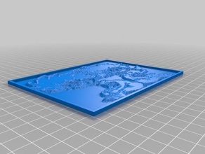 cosa 1 lo 2 lithopane Arte en 2d personalizado 3d print model - Mito3D