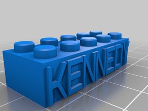 kennedy Bau-Spielzeug kundengebundene 3d print model - Mito3D