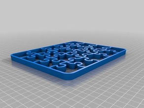 puzzle kurabiye kalıbı bulmaca özelleştirilmiş 3d print model - Mito3D