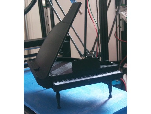 grand piano - phone-dock-split teilen Handy 3D print model - Mito3D