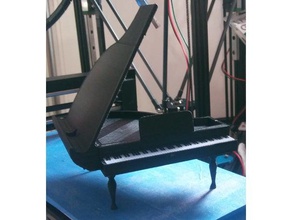 grand piano - phone dock split parts mobile 3d print model - Mito3D