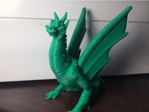 earth dragon sculptures airplane creation creature dungeons dragons fire wings 3d print model - Mito3D