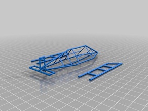 glider wireframe 3d printing 3d print model - Mito3D