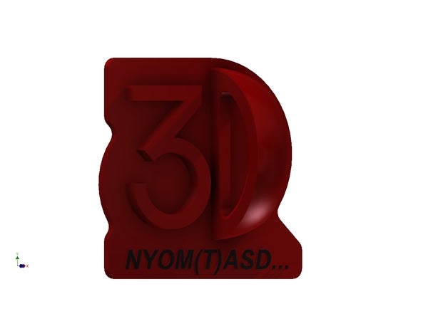 logotipo 3dprinting Logo em 3d 3D print model - Mito3D