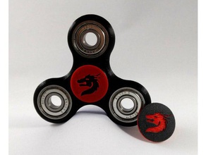 fidget dragon center cap toy & game accessories spinner 3d print model - Mito3D