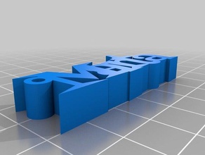 marta personalizzato denominato portachiavi i su misura 3d print model - Mito3D