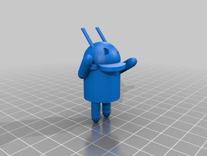 android hombre comiendo logotipo de apple La impresión en 3d 3d print model - Mito3D