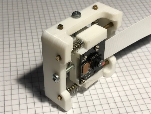 fabscanpi raspicam verstellbare Befestigung der Kamera Teile fabscan pi picam raspi-cam 3D print model - Mito3D