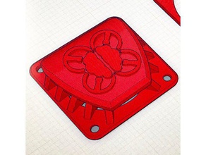 brainfpv logo - fatshark coperchio della ventola hobby fpv 3d print model - Mito3D