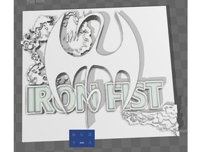 iron fist logo signs & logos comics daniel rand danny heroes hire marvel 3d print model - Mito3D