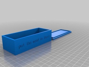 wwe2 recipientes personalizado 3d print model - Mito3D