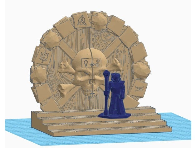 cranio portale 28mm giochi rpg e giocattoli frostgrave 3D print model - Mito3D