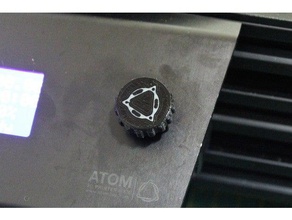 panel knob Ersatz-atom-logo 3d Drucker Zubehör atom25ex control-panel - Knopf 3d print model - Mito3D
