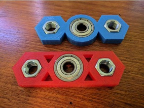 tuerca hexagonal fidget spinner juegos y juguetes 3d print model - Mito3D