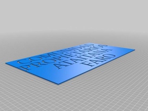 meine angepasste vollständig anpassbare Schablone Kunst-tools kundengebundene 3d print model - Mito3D