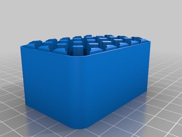 mon personnalisés boîtier de la batterie les conteneurs personnalisé 3D print model - Mito3D