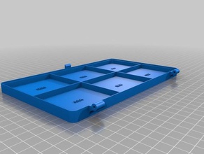 mi personalizados con bisagras cuadro de v2 organización personalizado 3d print model - Mito3D