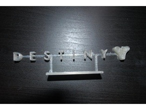 destiny-logo 3d-drucken 3d-p 3d-Drucker Schicksal logo 3d print model - Mito3D