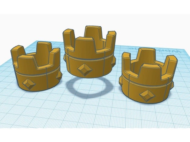 clash royale crown 3d printing video game games 3D print model - Mito3D