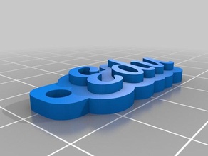 llavero edu llaveros personalizado 3d print model - Mito3D