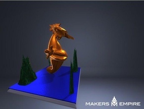 - Seepferdchen Kunst 3d print model - Mito3D