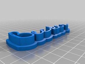 beckercursive sculptures customized 3d print model - Mito3D