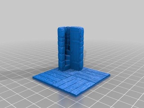 openforge 20 mag wood floor house stairwell up door down toy & game accessories dnd tiles openforge2 openlock spiral stairs 3d print model - Mito3D