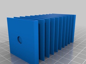 my customized accordion folded spring parts 3d print model - Mito3D