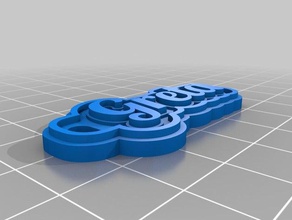 greta keychain keychains customized 3d print model - Mito3D