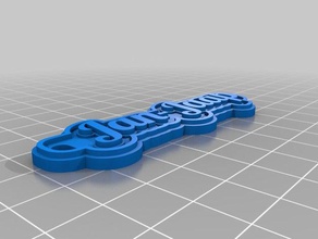 jan jaap keychain keychains customized 3d print model - Mito3D