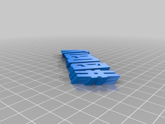 meine angepasste iamburny text - name keyring keyfob Organisation kundengebundene 3D print model - Mito3D