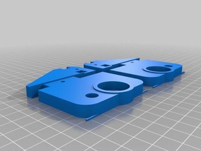 my customized prusa i3 pro b z axis top brackets 8mm acrylframe 3d printer parts 3d print model - Mito3D