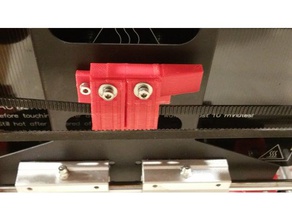 hictop i3 y carriage limit switch belt clip 3d printer parts prusa 3d print model - Mito3D