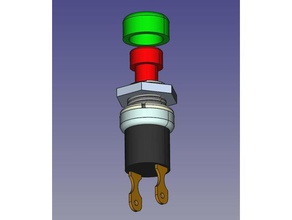 bouton poussoir botão de pressão eletrônica 3d print model - Mito3D
