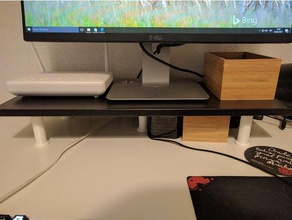 monitor stand ikea ekby laiva under 5 office cheap hack organization 3d print model - Mito3D