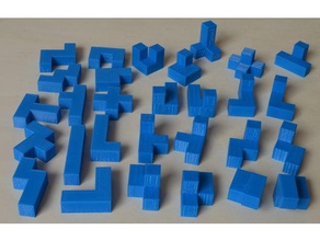 tous les 29 pentacubes puzzles 3d print model - Mito3D