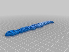 freddy Blitz Schlüsselanhänger kundengebundene 3d print model - Mito3D