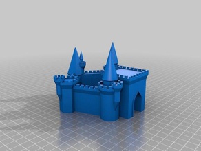 my customized medieval fortress generator fish buildings & structures 3d print model - Mito3D