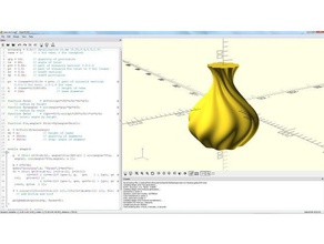 vase Schale openscad-generator Dekor Schüssel generator openscad 3d print model - Mito3D