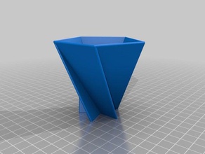 5 delta vase les conteneurs personnalisé 3d print model - Mito3D